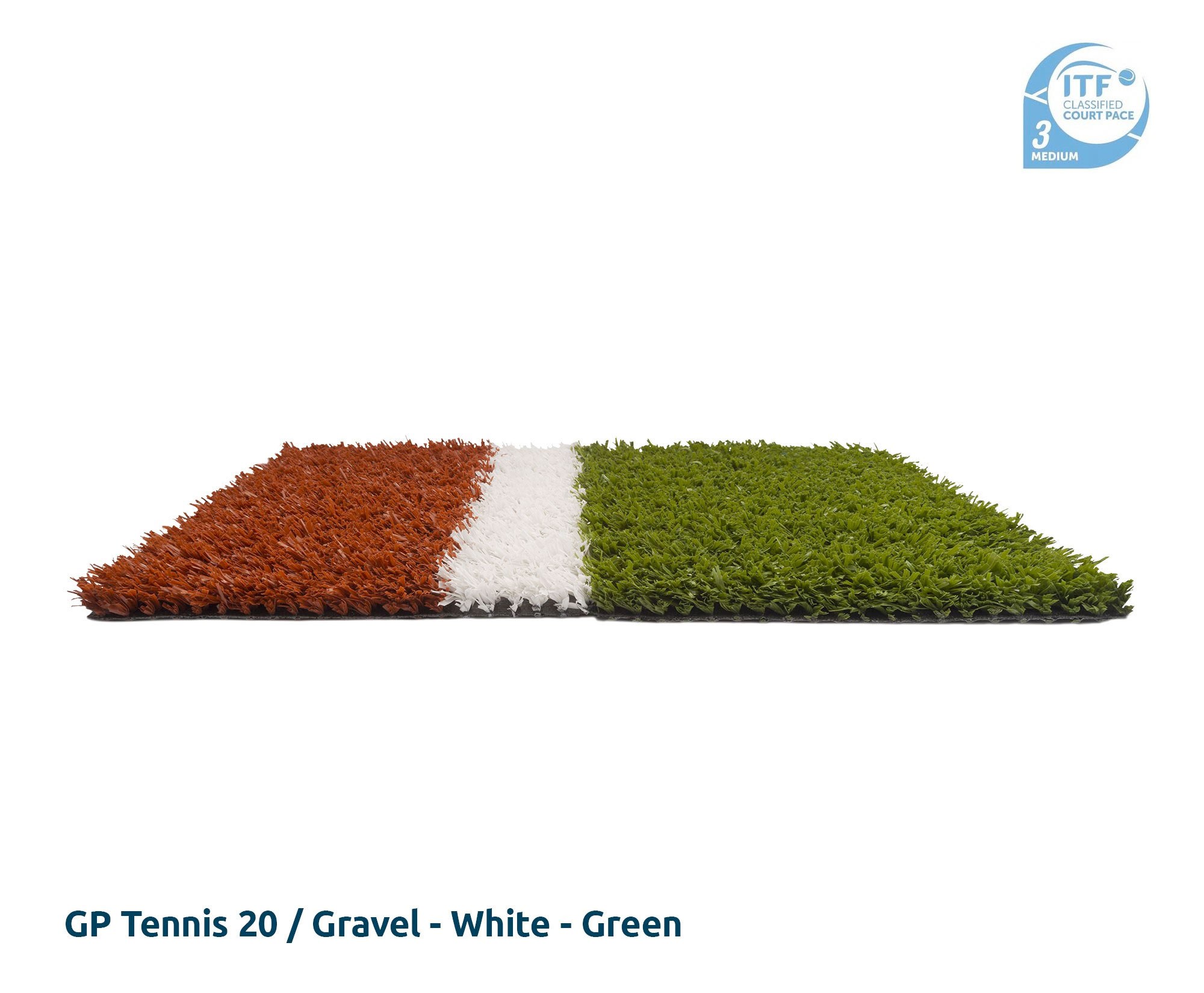 GP Tennis 20 gravel wit groen